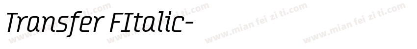 Transfer FItalic字体转换